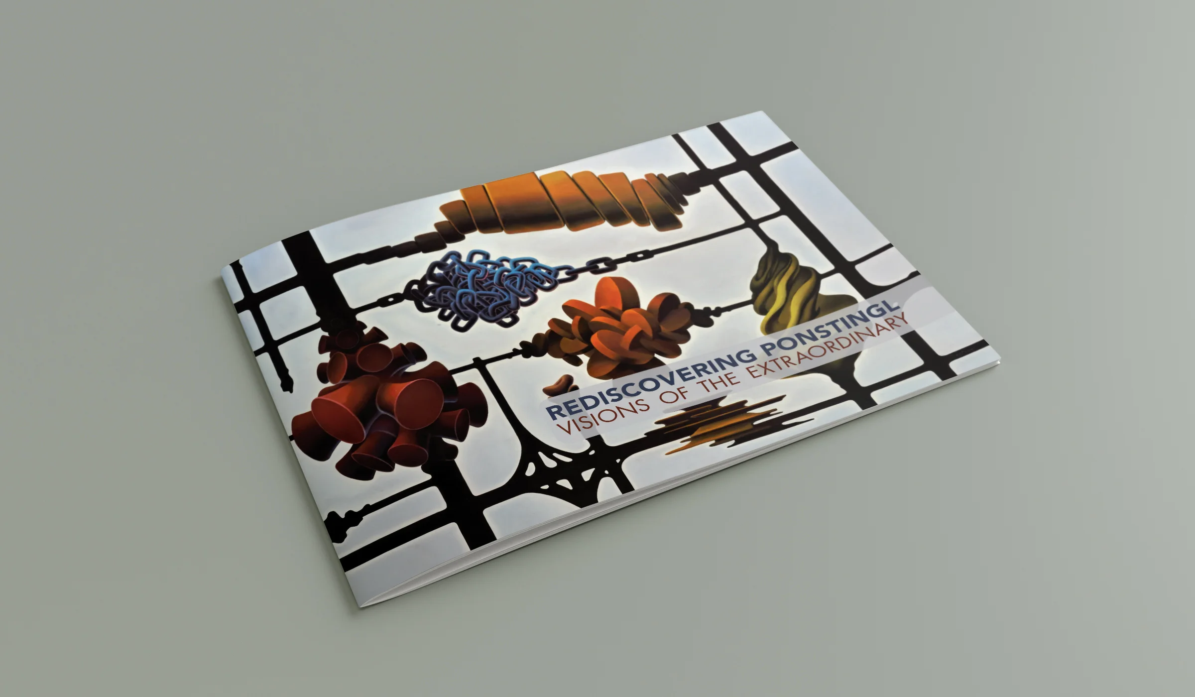 The Baum School of Art – Allentown, PA Non-profit Community Art School Exhibition catalog for surrealist artist, Franz Josef Ponstingl. Sold at exhibition.