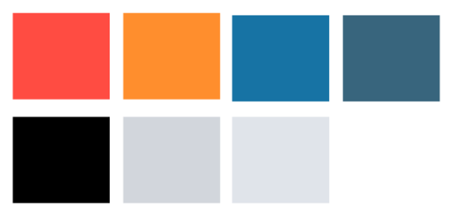 A simple but effective color palette
