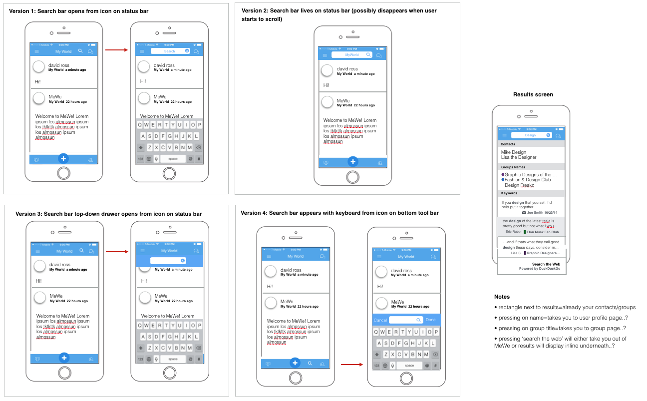 Search Functionality UI