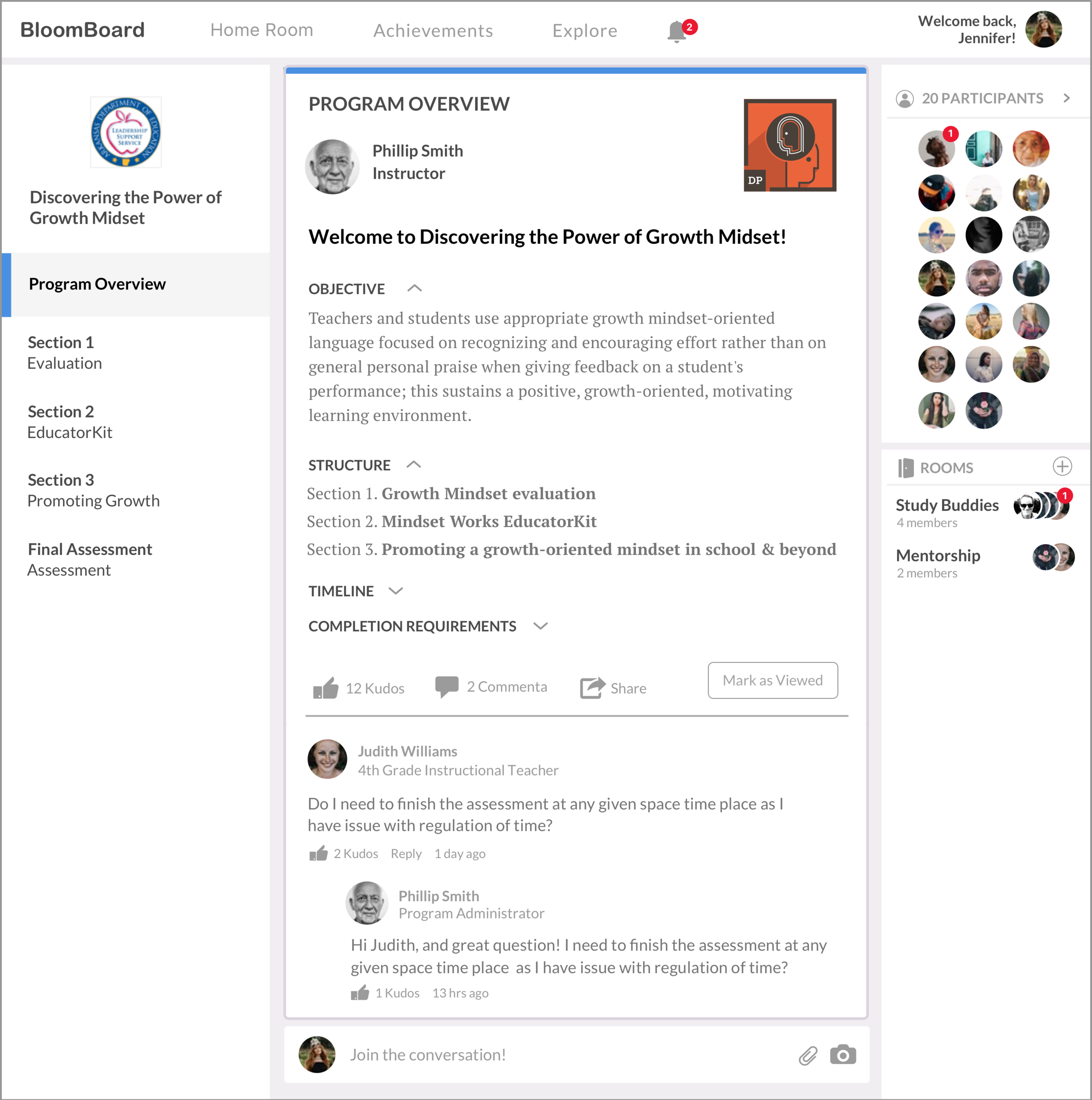 Program Overview redesign