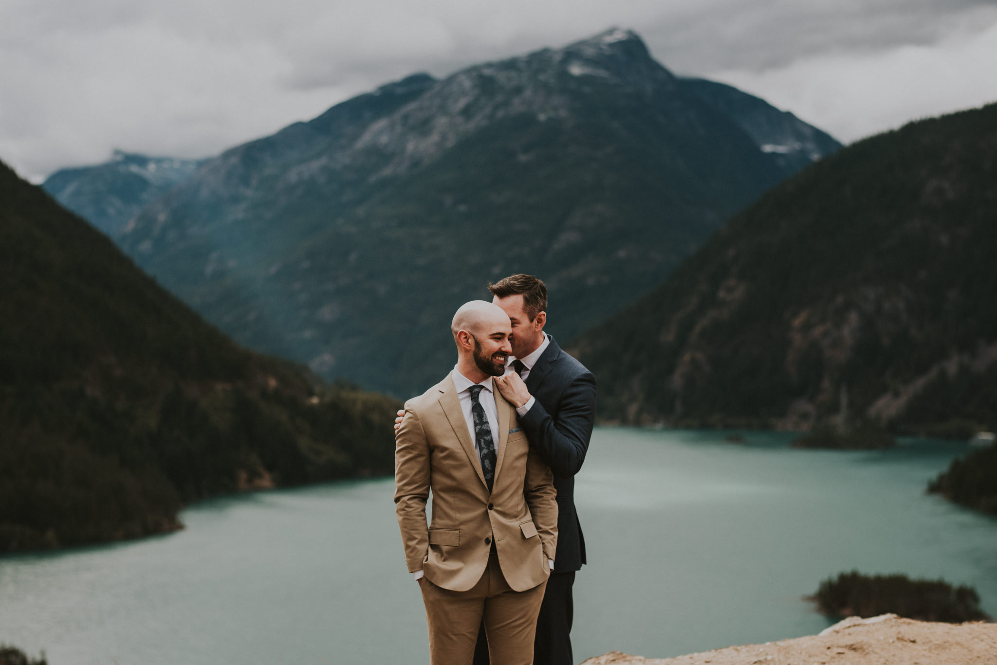 Diablo Lake Same Sex Elopement