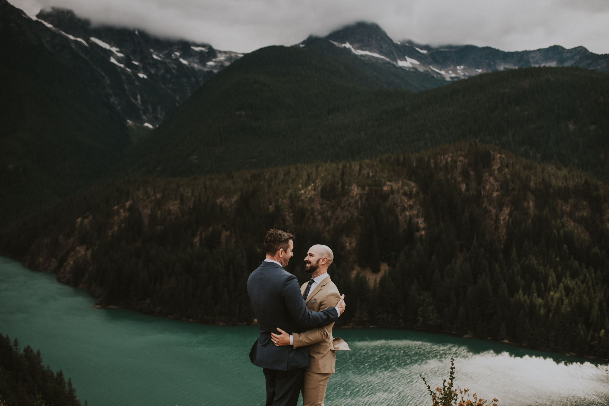 Diablo Lake Same Sex Elopement