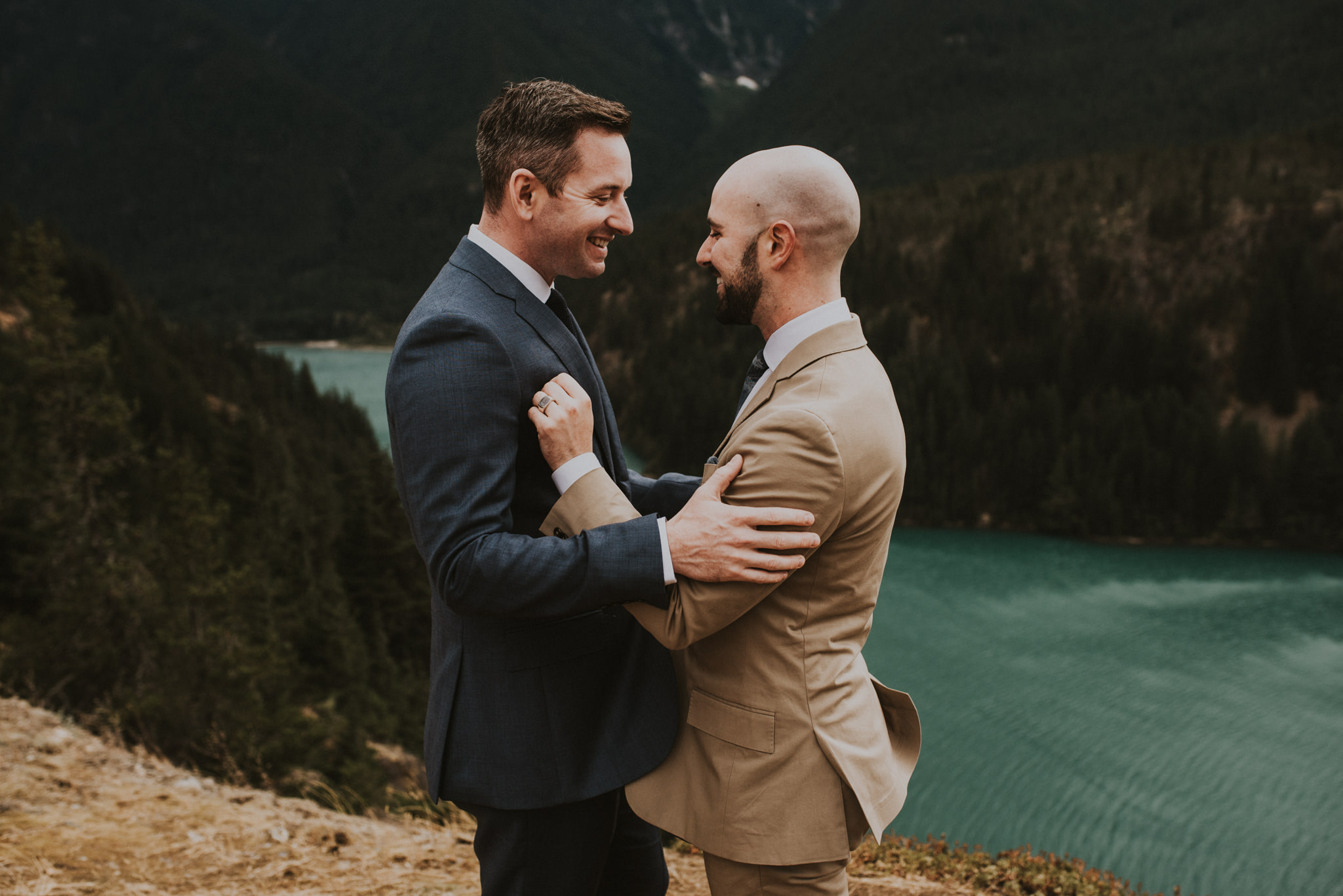 Diablo Lake Same Sex Elopement