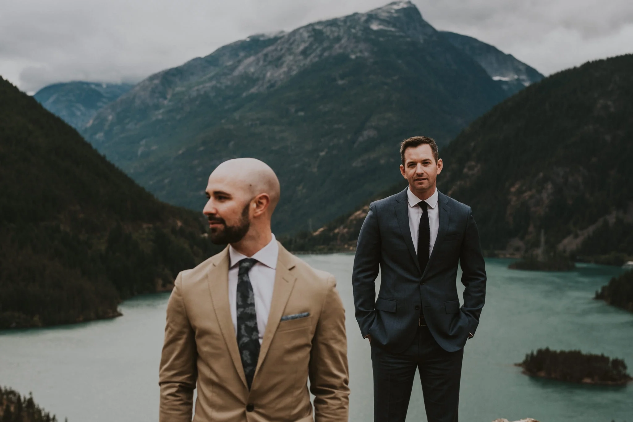 A Diablo Lake Same Sex Elopement | Sean + Tom