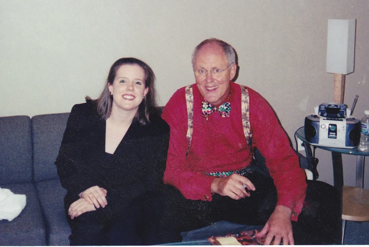 With John Lithgow before his performance with the BSO