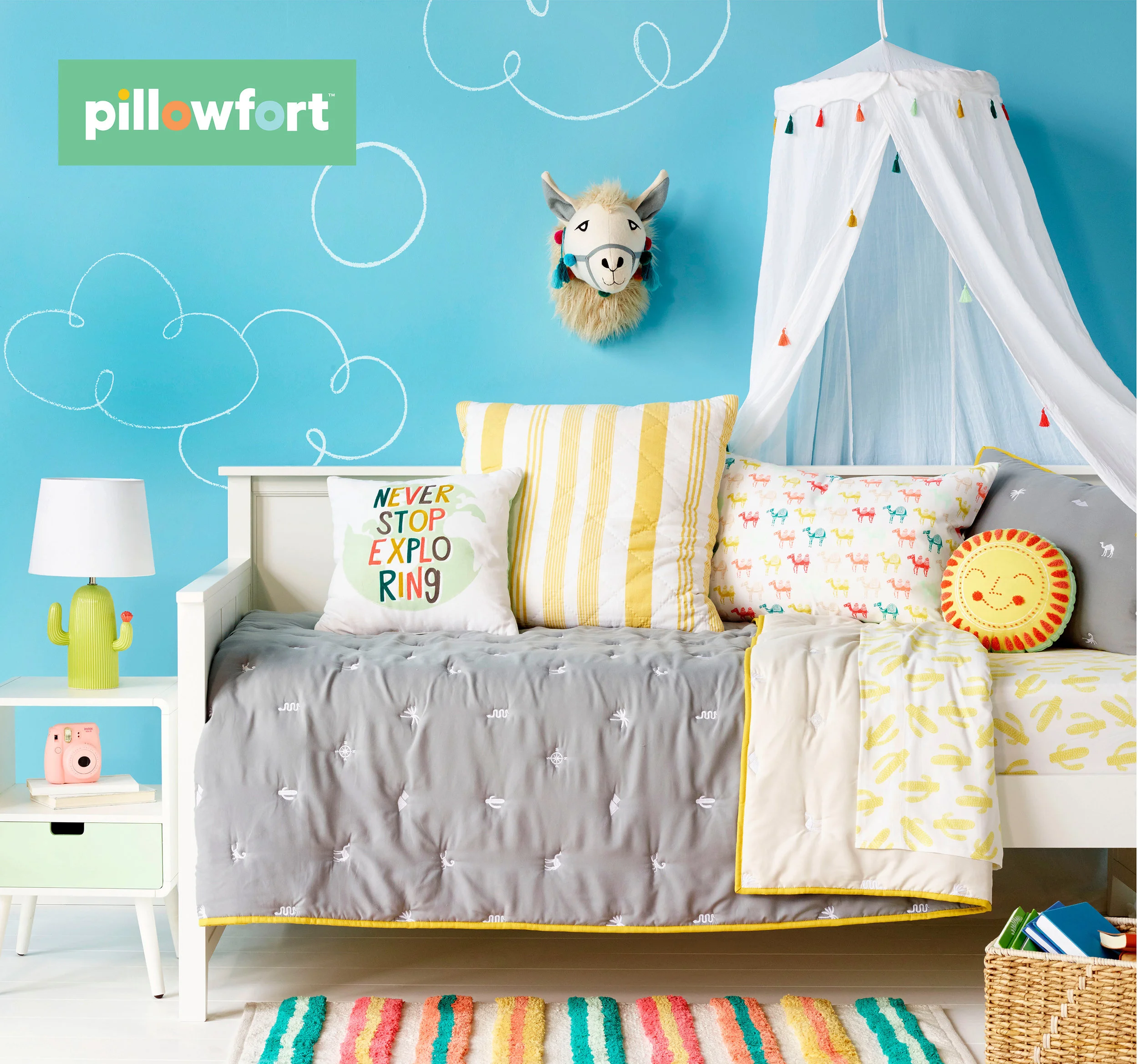 Concepting and Photo Art Direction for Target Pillowfort Bedding: Ashley Mary. Completed at : KNOCK inc. | Chief Creative Officer: Todd Paulson |VP Creative Director : Sara Nelson | Design Collaborators : Victoria Predergast | Photographer : Lauren Krysti | Stylist : Jan Maple