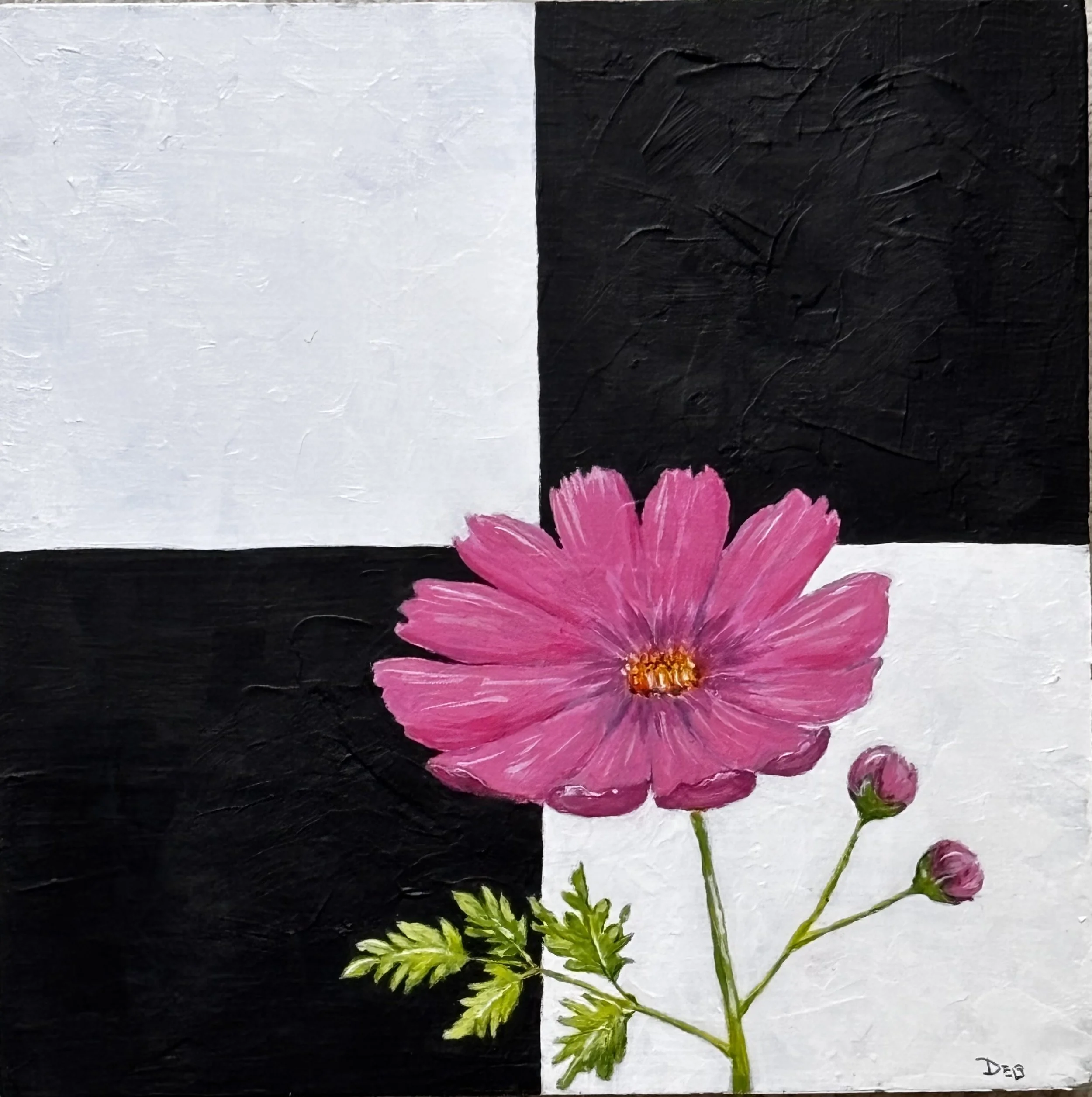 Cosmo painting Acrylic on panel by Deb Karash