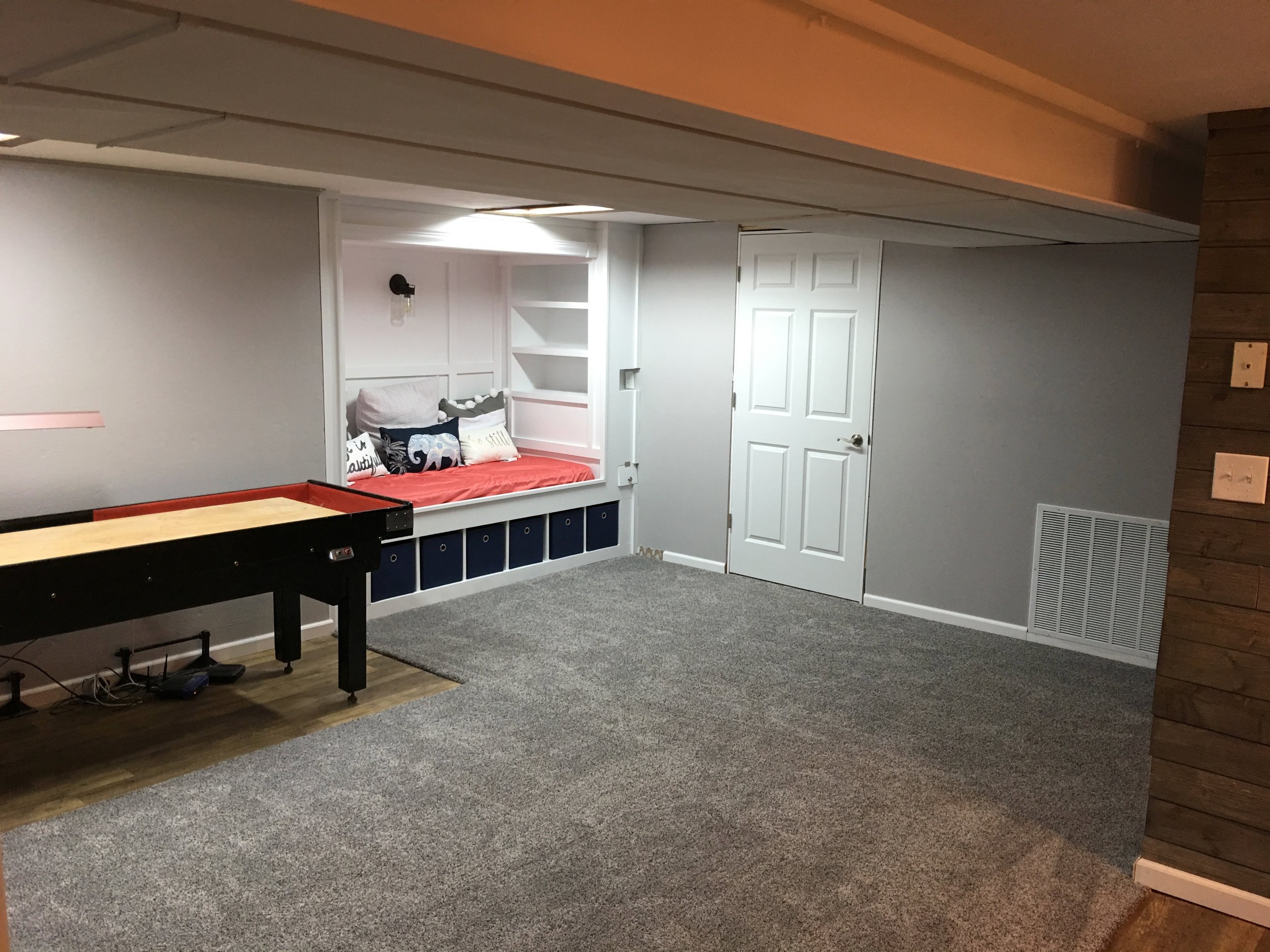 Perhaps the most difficult part of the whole project was installing that door.