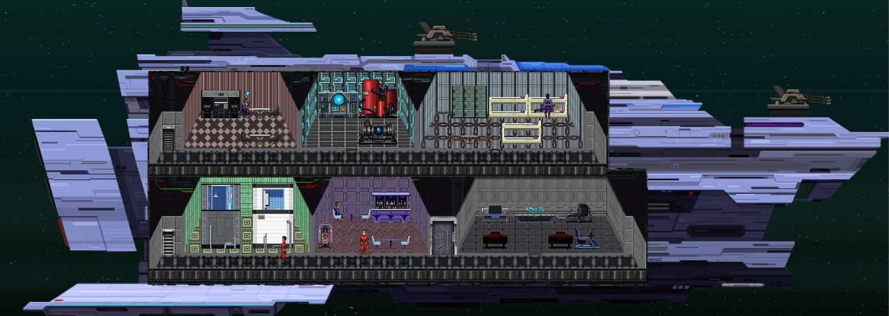 BUILD Fully customize the room layouts for your ship in order to determine the optimal ship design for future generations.