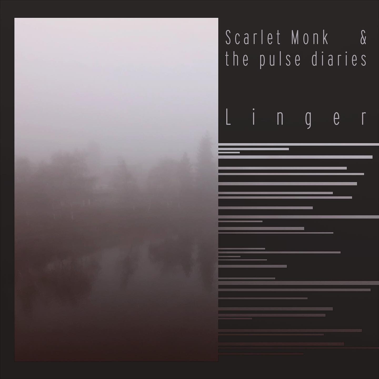 LINGER - the new collaboration album by The Pulse Diaries and Scarlet Monk (@mugsandpockets , scarletmonk.com). 
Out in all streaming platforms this Friday, January 27, 2023. 
The album cover design was by Yours Truly, and the photography was by Scar