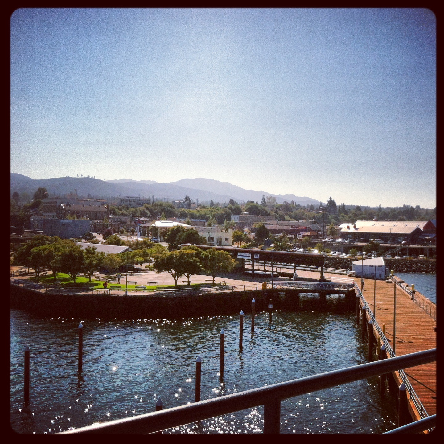 View from tower on Port Angeles Pier