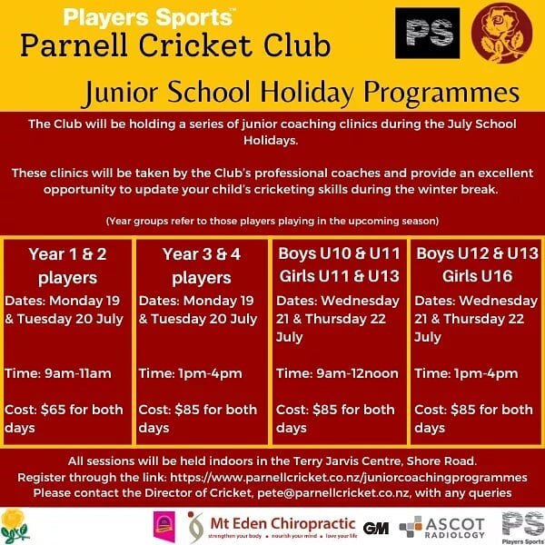 The @playerssportsnz  July School holiday programs are now taking registrations! 

Follow link in bio 👌