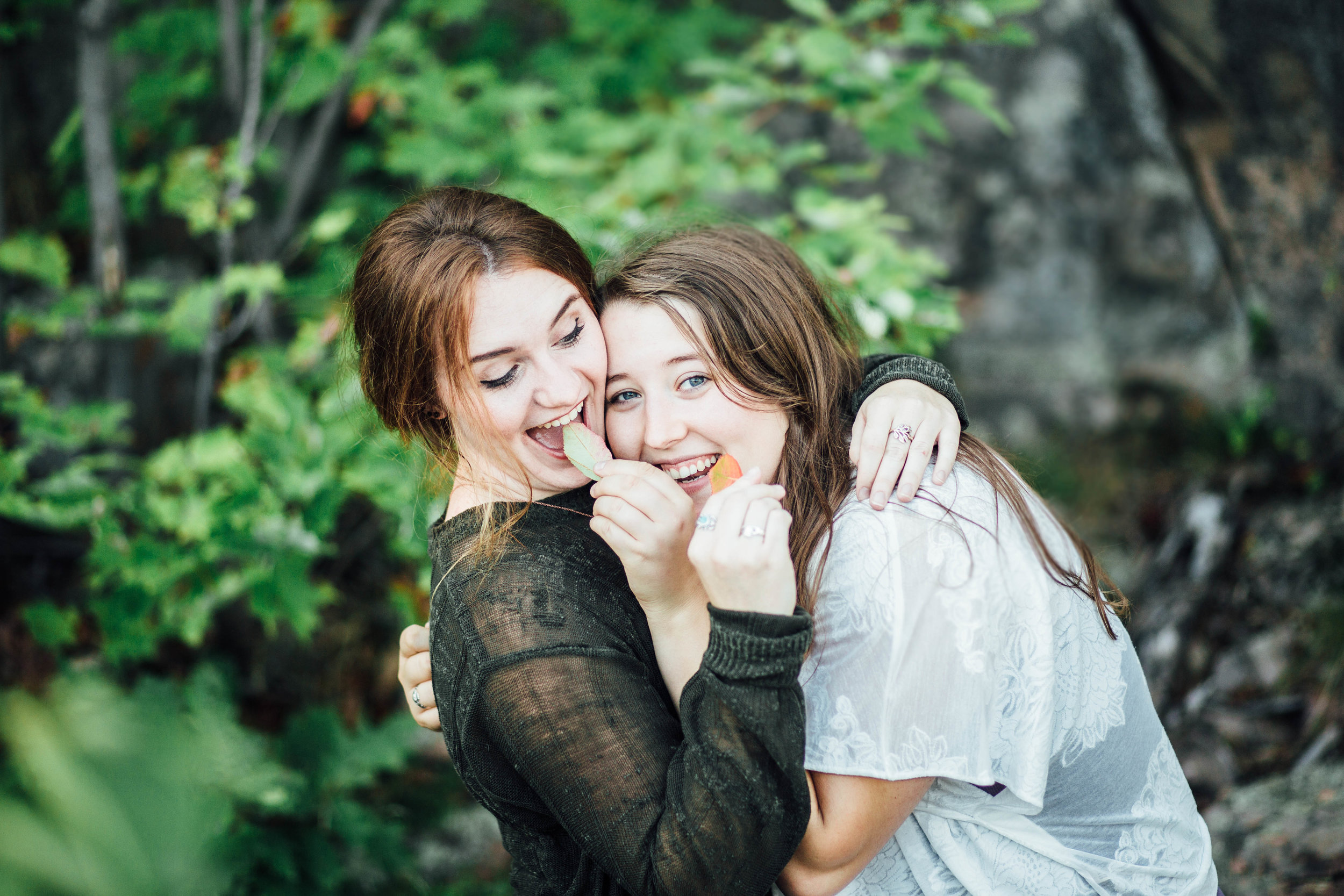  Our friend, Kendra, was there to assist and even took some photos with my back up camera! It's always fun to have a friend come along on a shoot. And I especially love opportunities for goofy photos!&nbsp; 