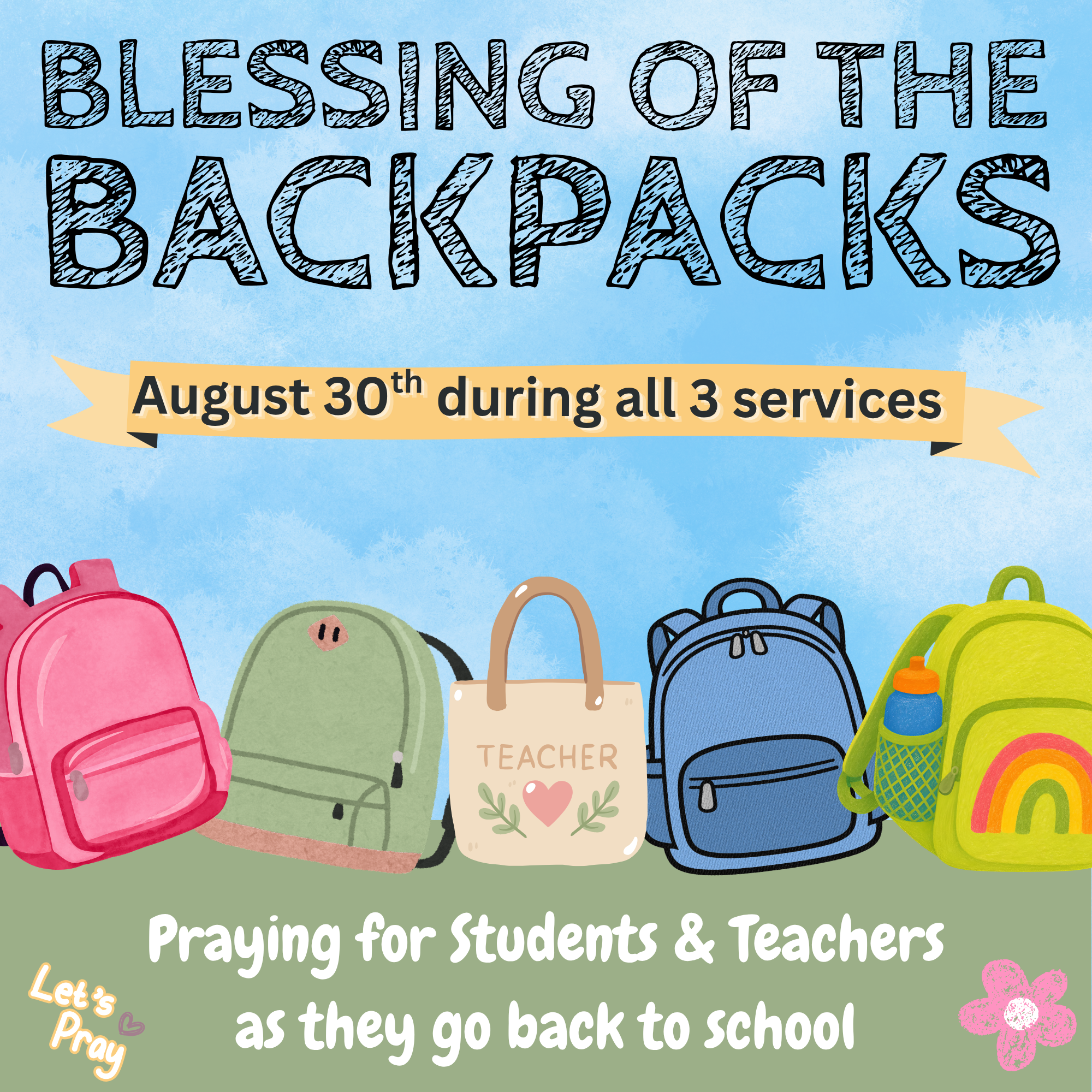 Blessing of the Backpacks
