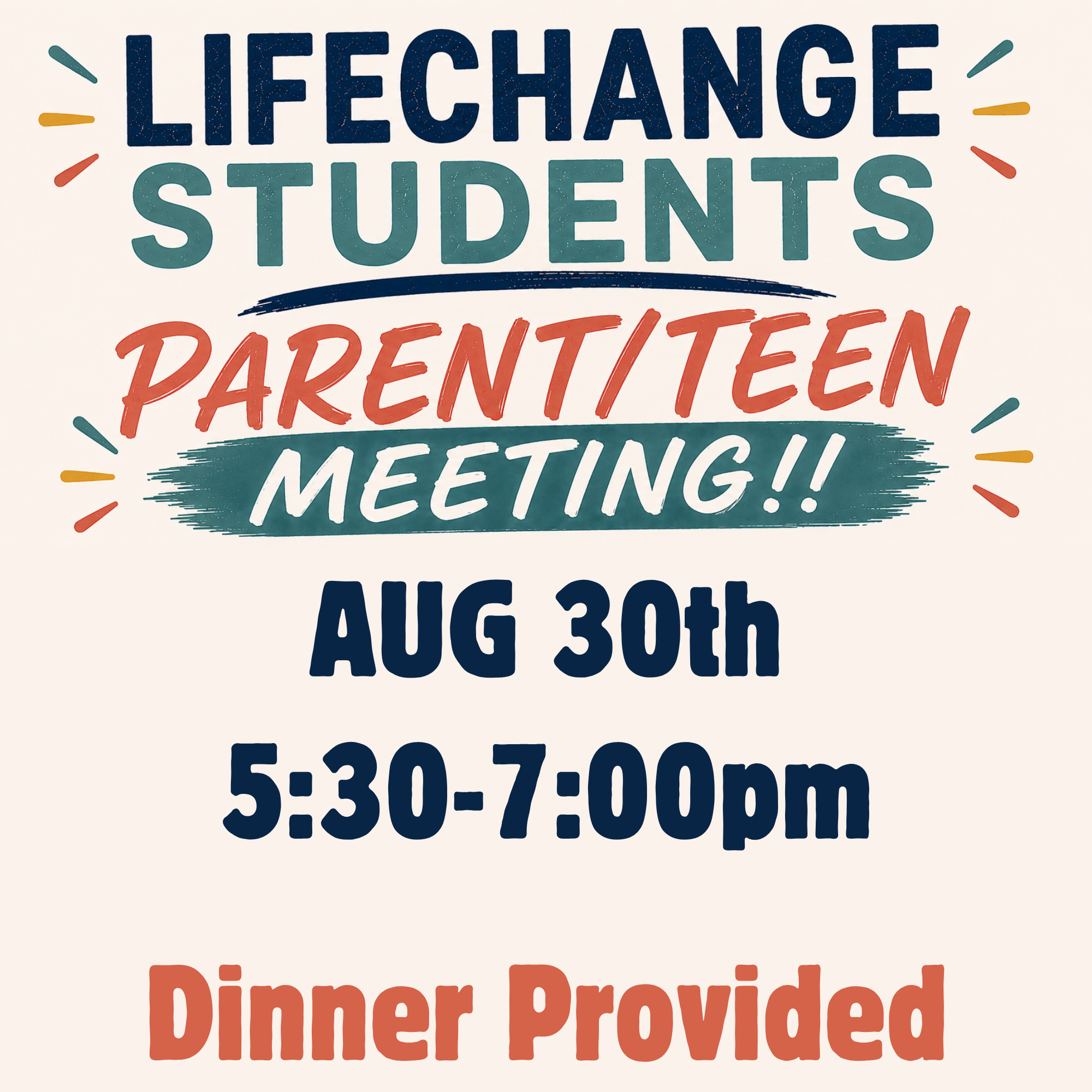 Parent/Teen Info Meeting