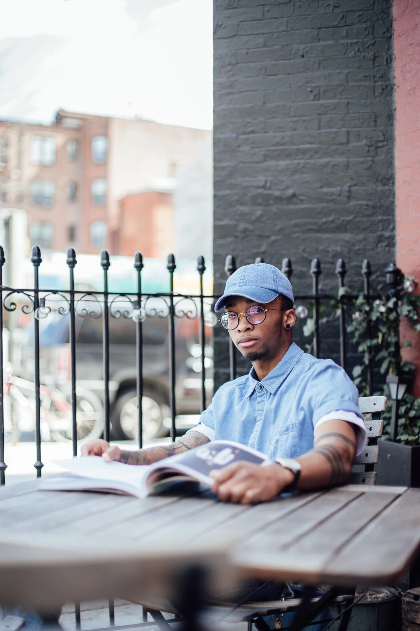 If you want a eye catcher cant go without a good ole denim baseball cap, Photographer: Roland M