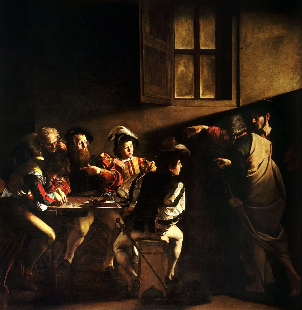 Caravaggio, "The Calling of St. Matthew" 