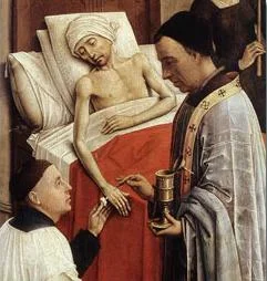 "Extreme Unction," Rogier van der Weyden 