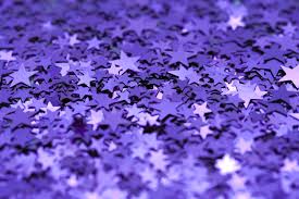 She would've liked this--purple confetti. 