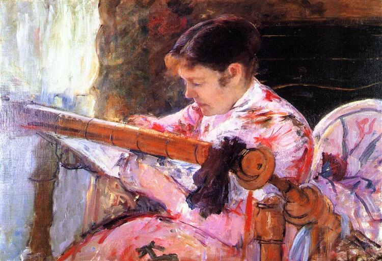Mary Cassatt, Lydia at the Tapestry Frame 