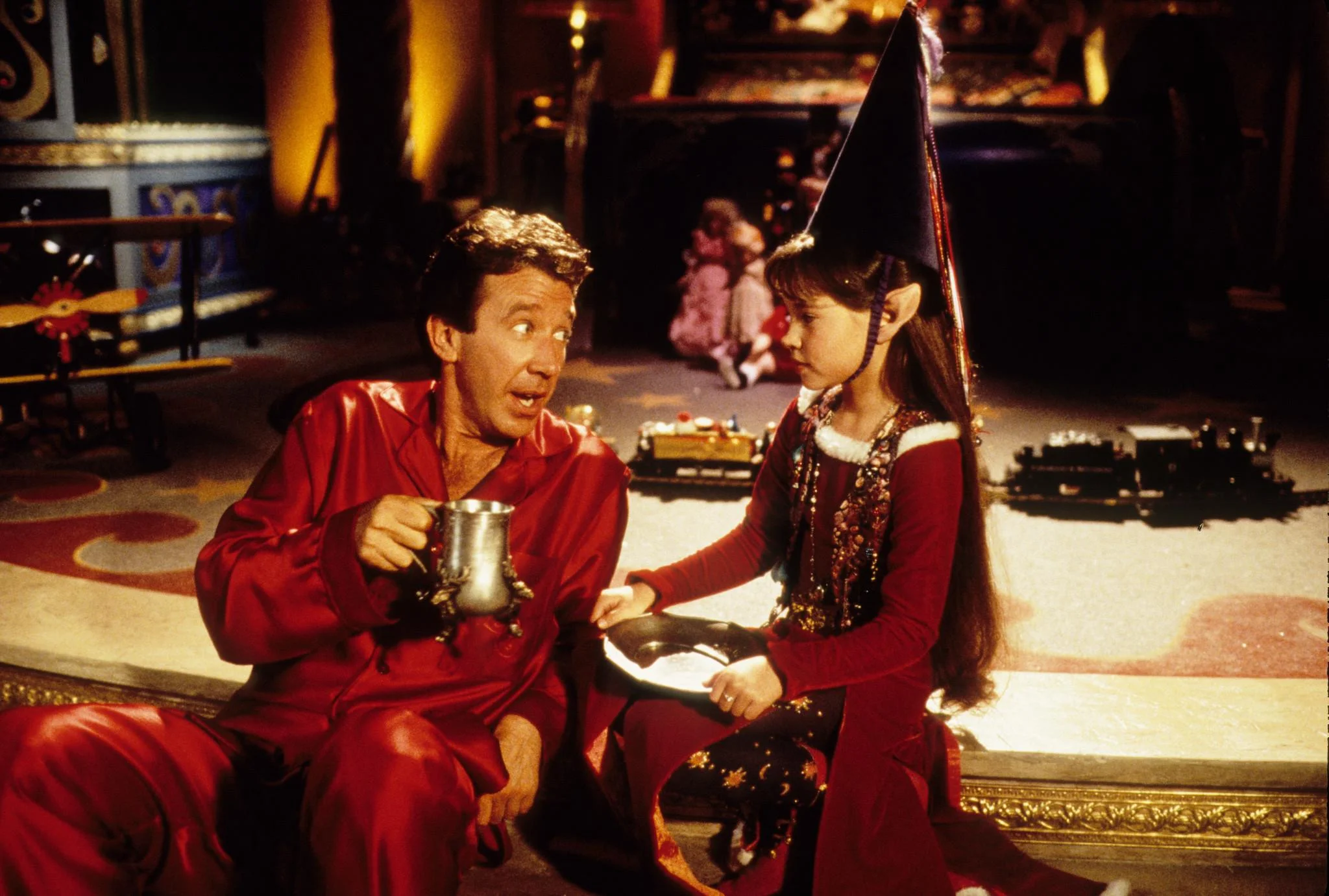 Scott Calvin (Tim Allen) tries a cocoa recipe 1500 years in the making at the North Pole. 