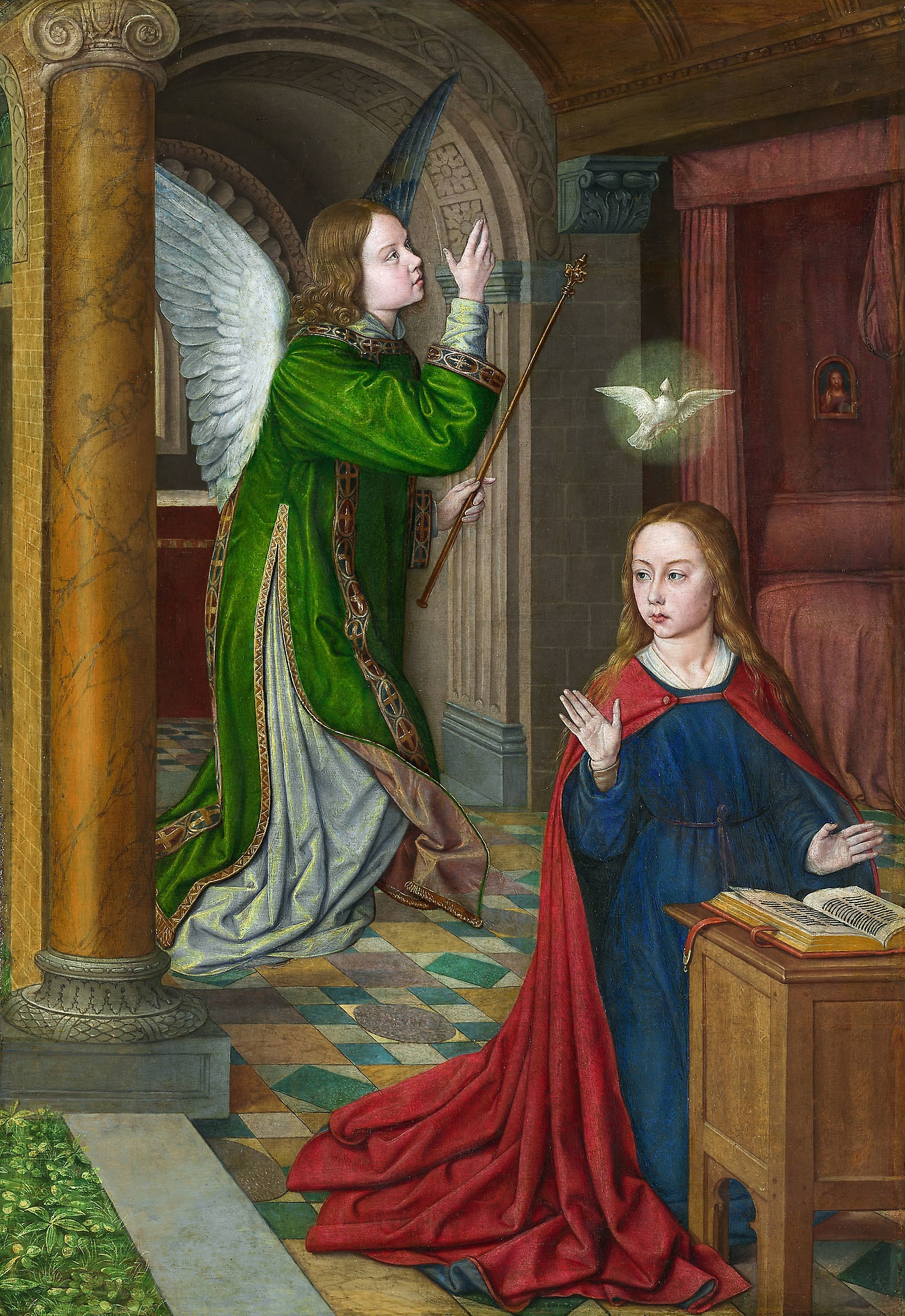 Jean Hay , The Annunciation , 1490/95., oil on panel.