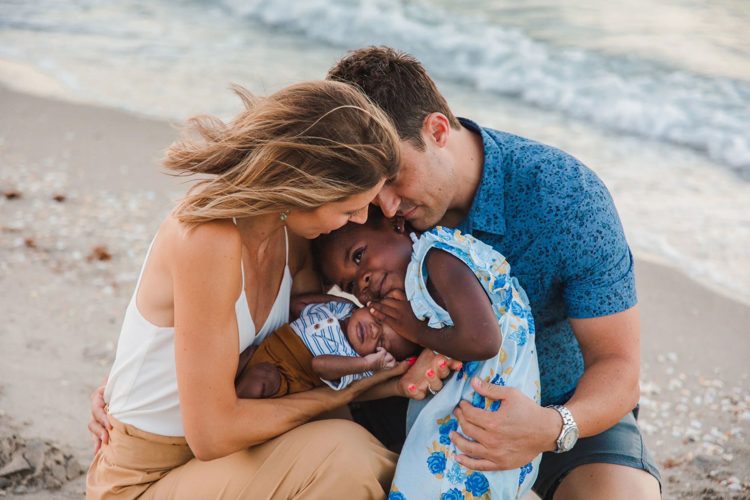Jupiter Family and Newborn Photographer: The C Family's Newborn Session at the Beach