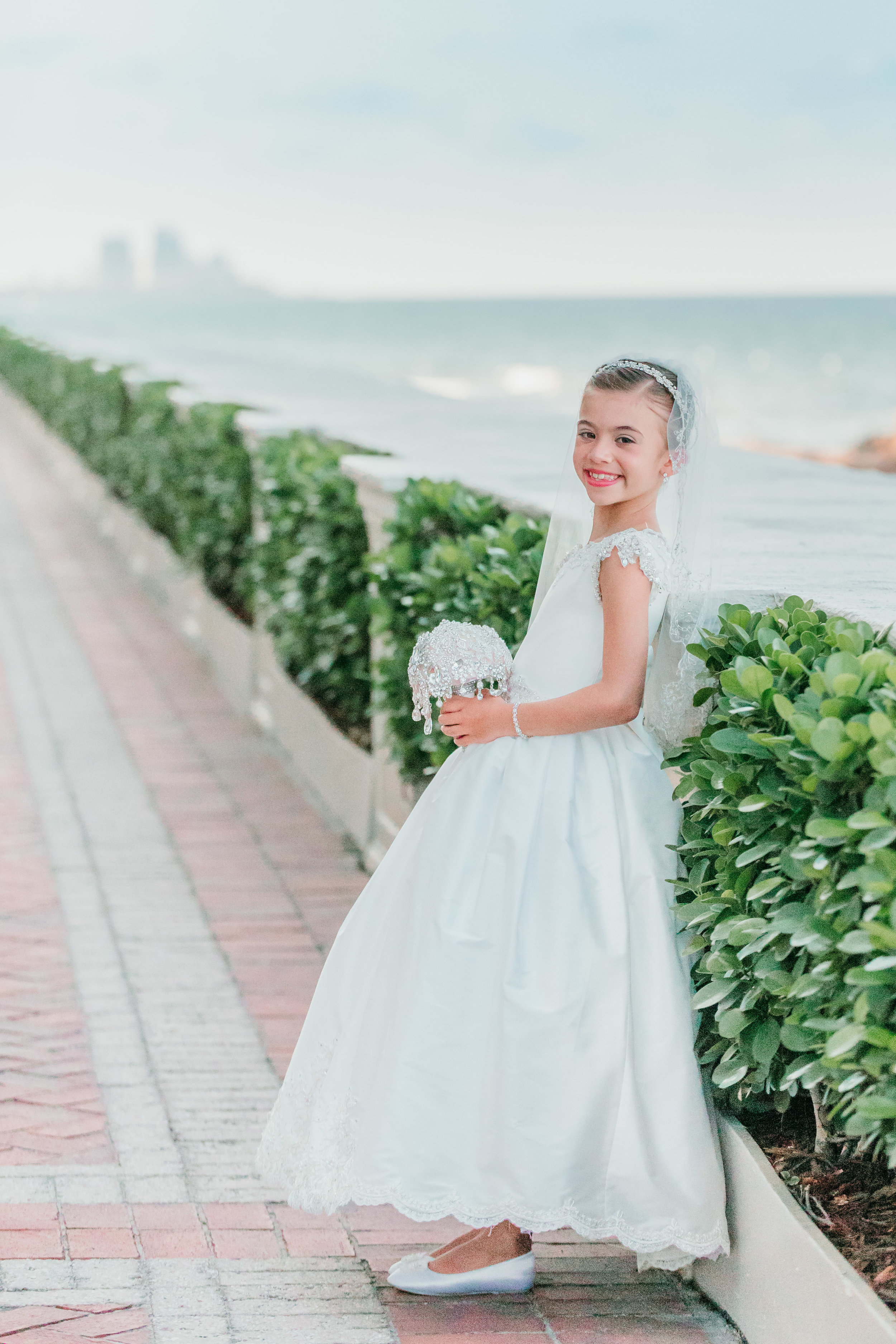 First Communion Session at The Breakers Palm Beach 