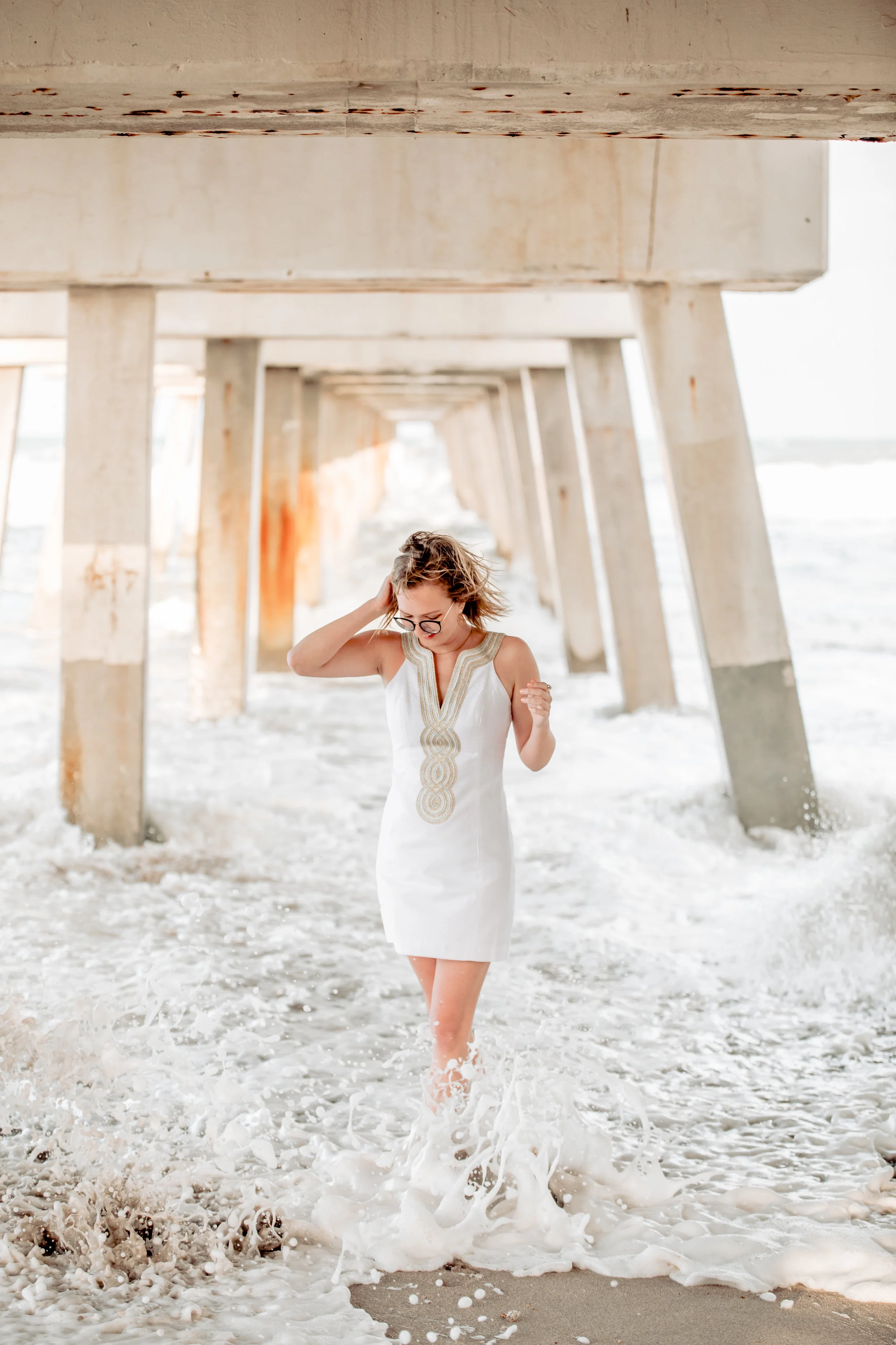 Jupiter Photographer: Senior Session at Juno Pier