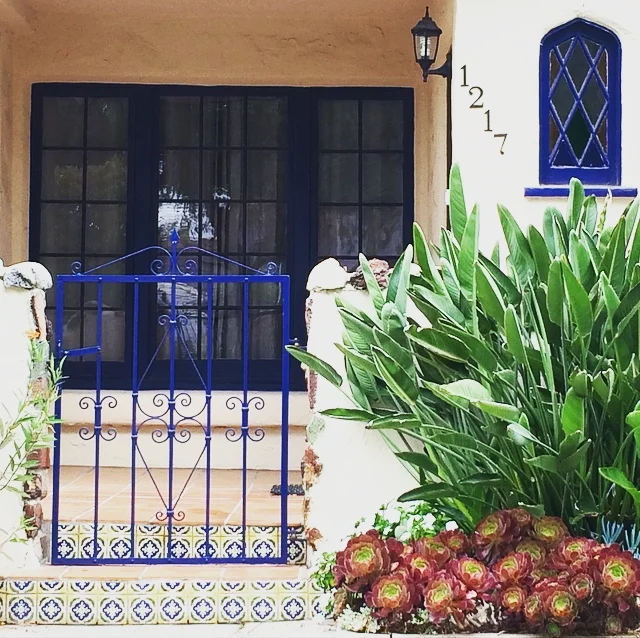 I love Spanish tile. And doors that match.