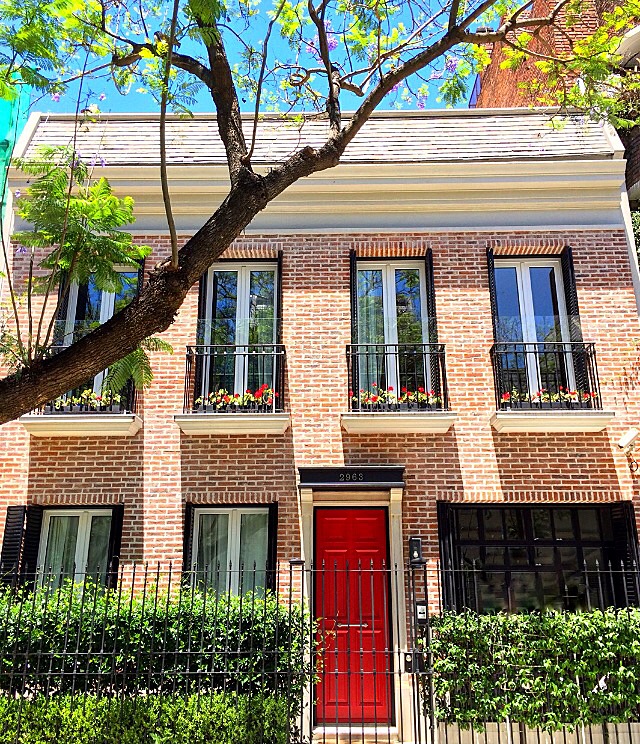 One of the many beautiful homes in Palermo Chico.