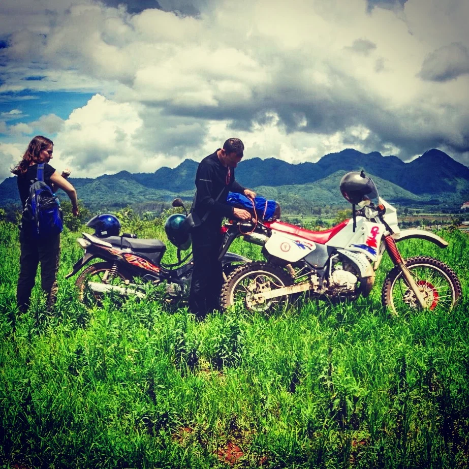 hiking stop above kutkai, the largest Kachin city outside kachin state