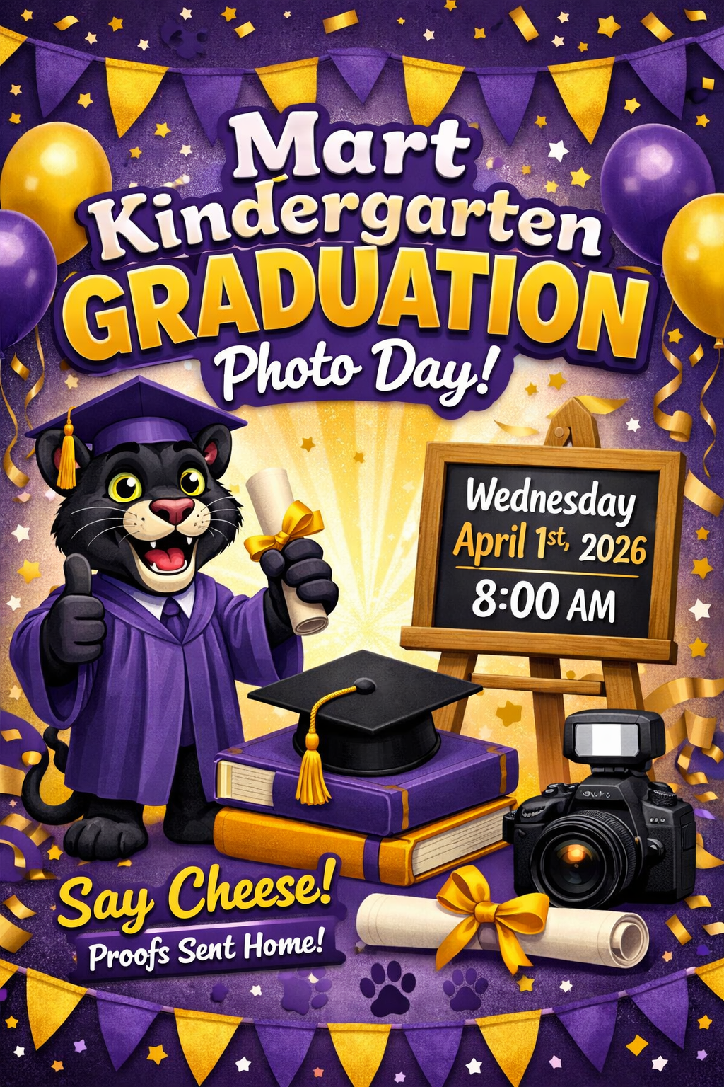 Mart Kindergarten Graduation Portrait Day