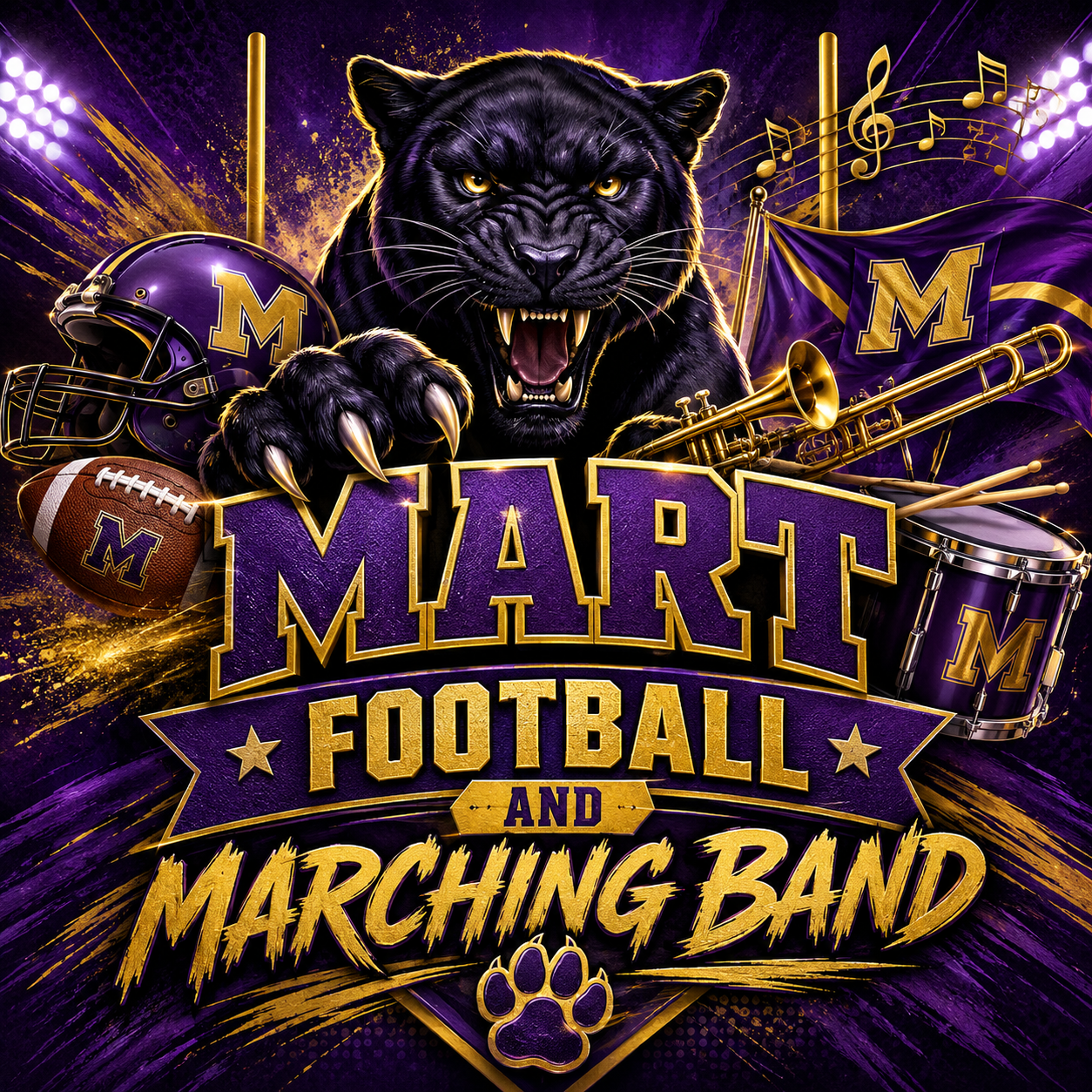 Mart HS Football & Marching Band Portrait Day