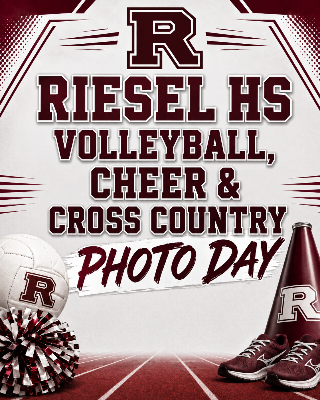 Riesel HS Volleyball, Cheer &amp; Cross Country Photo Day