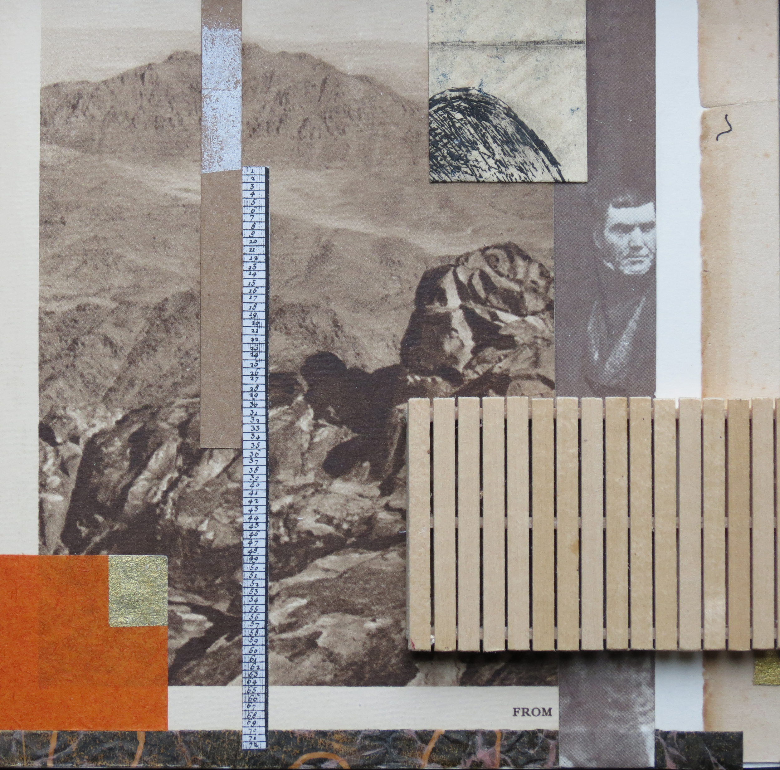  A mixed media collage by Clive Knights from 2014 