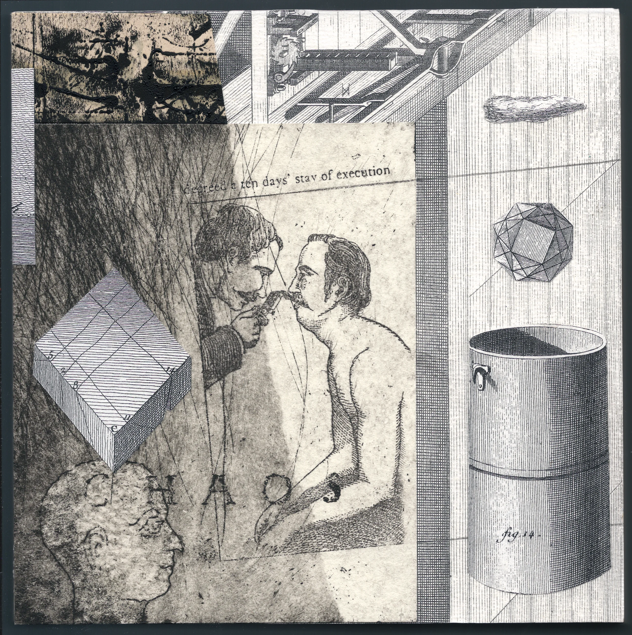  A mixed media collage by Clive Knights from 2014 