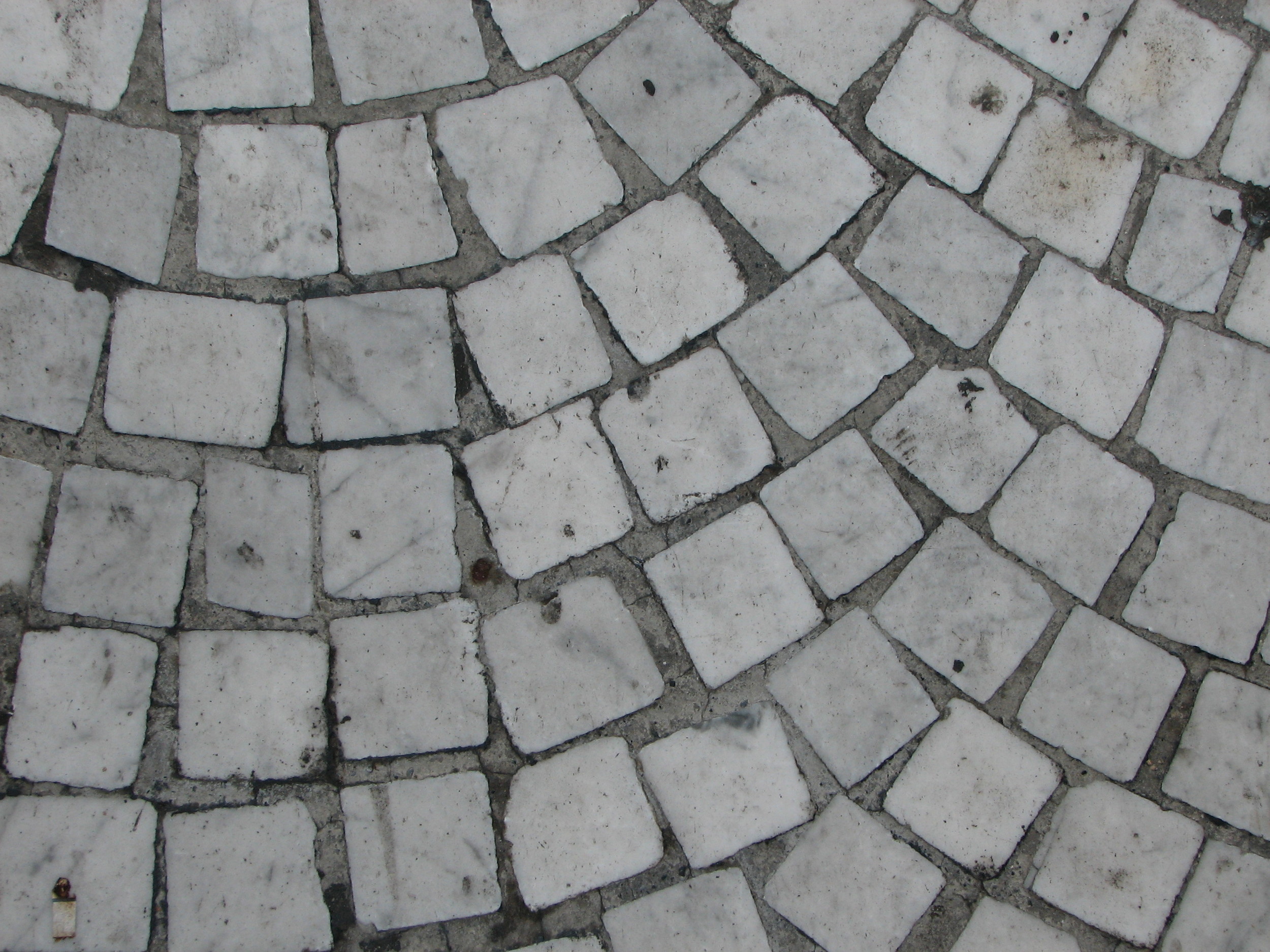  Marble tile floor or road, Italy 