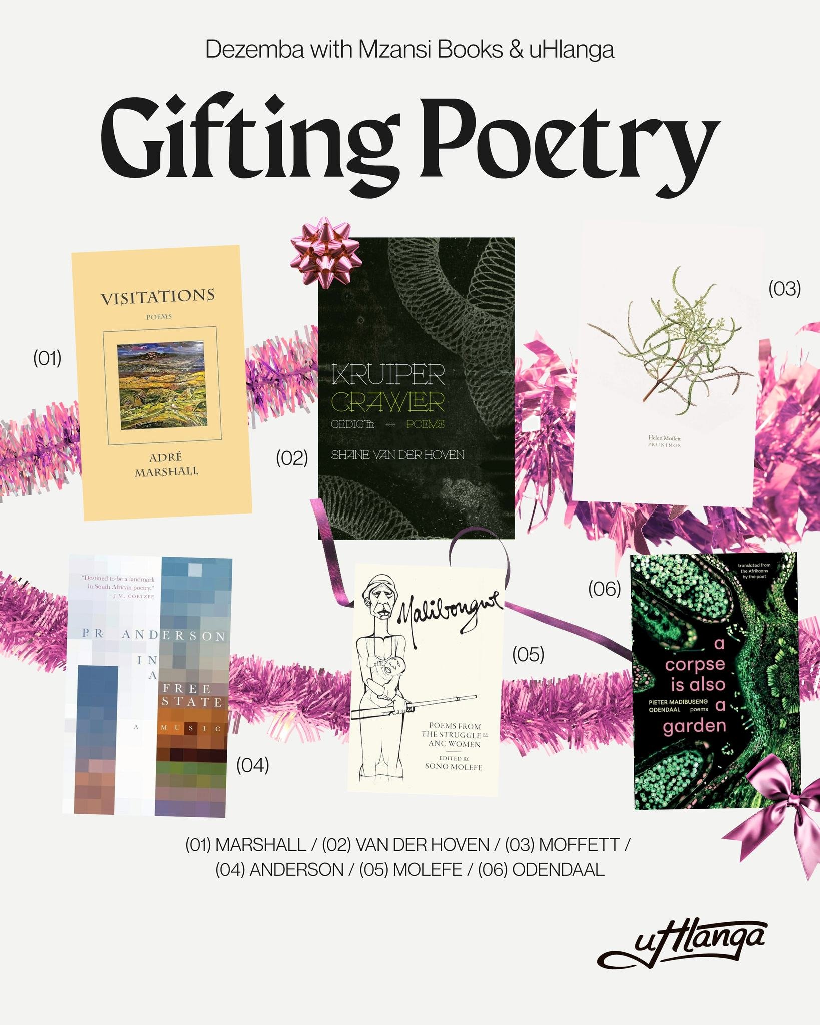 Last minute shopping? No problem 🛒🛍️💝

From &lsquo;a corpse is also a garden&rsquo; by @pietermodendaal to @@shanevdh&rsquo;s &lsquo;Kruiper Crawler&rsquo;, you&rsquo;ll find the whole family&rsquo;s pressies at: www.mzansibooks.co.za/collections/