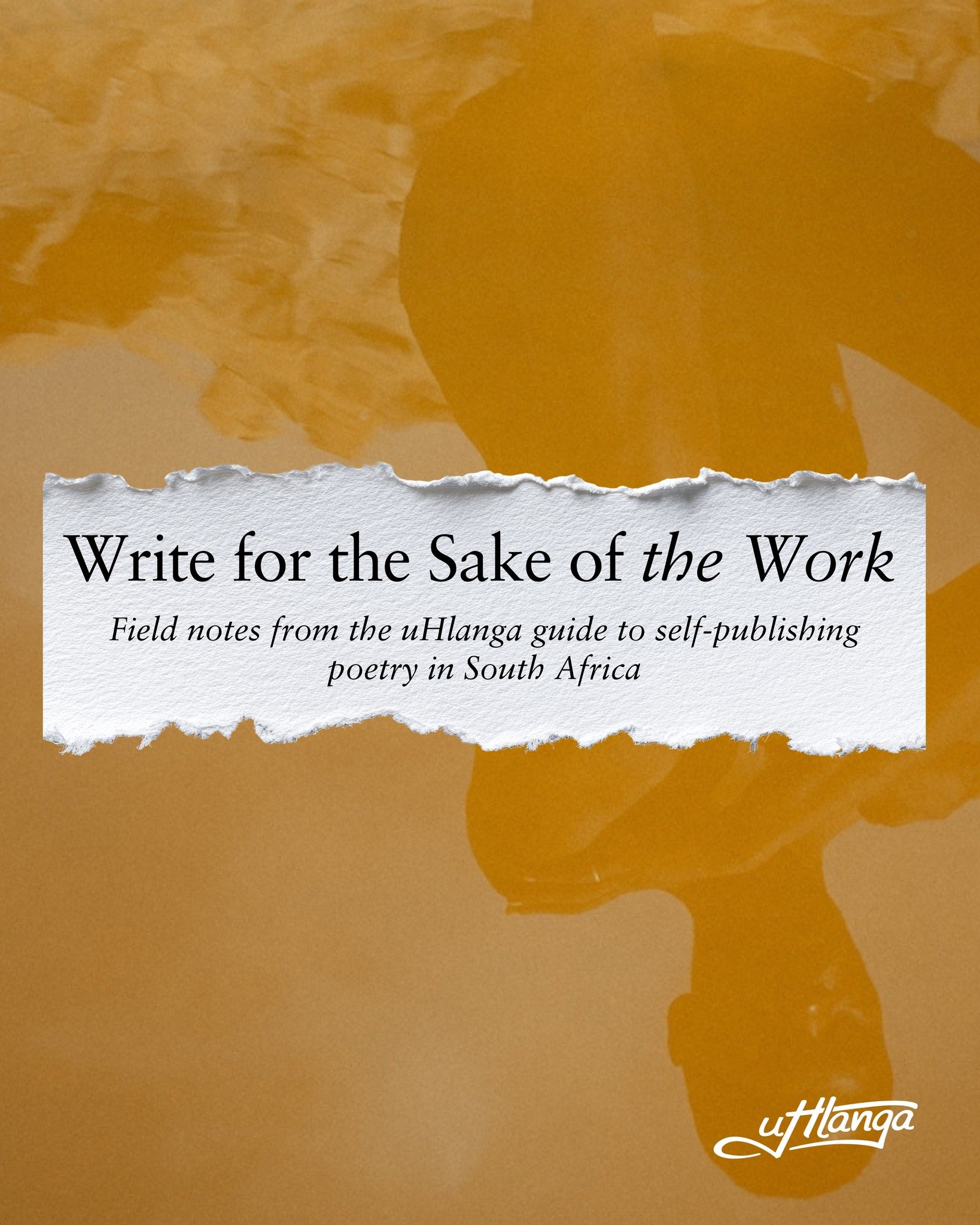 It&rsquo;s lovely to hold your own book in your hands. But make sure you&rsquo;re taking this important step for the sake of the work &ndash; your poems.

Writing for the sheer joy (or anguish) of writing is what matters, first and foremost. And ther