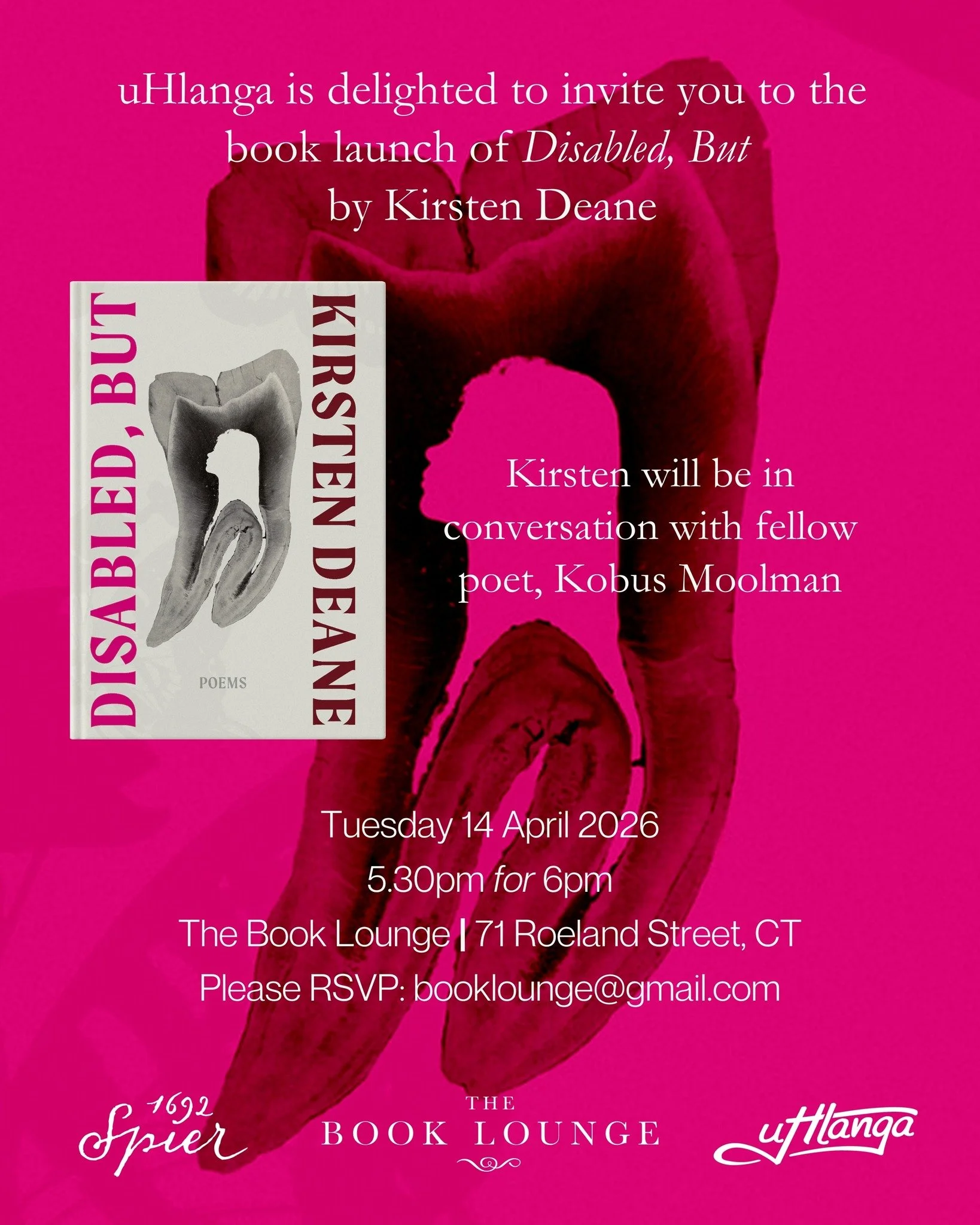 Capetonians: get your Google calendar out, because you&rsquo;ll want to save this date! 🫀🦷

We&rsquo;re exceedingly proud to invite you all to @kirstendeane.writes&rsquo; Cape Town launch of &lsquo;Disabled, But&rsquo; at @booklounge.

● Tuesday 14