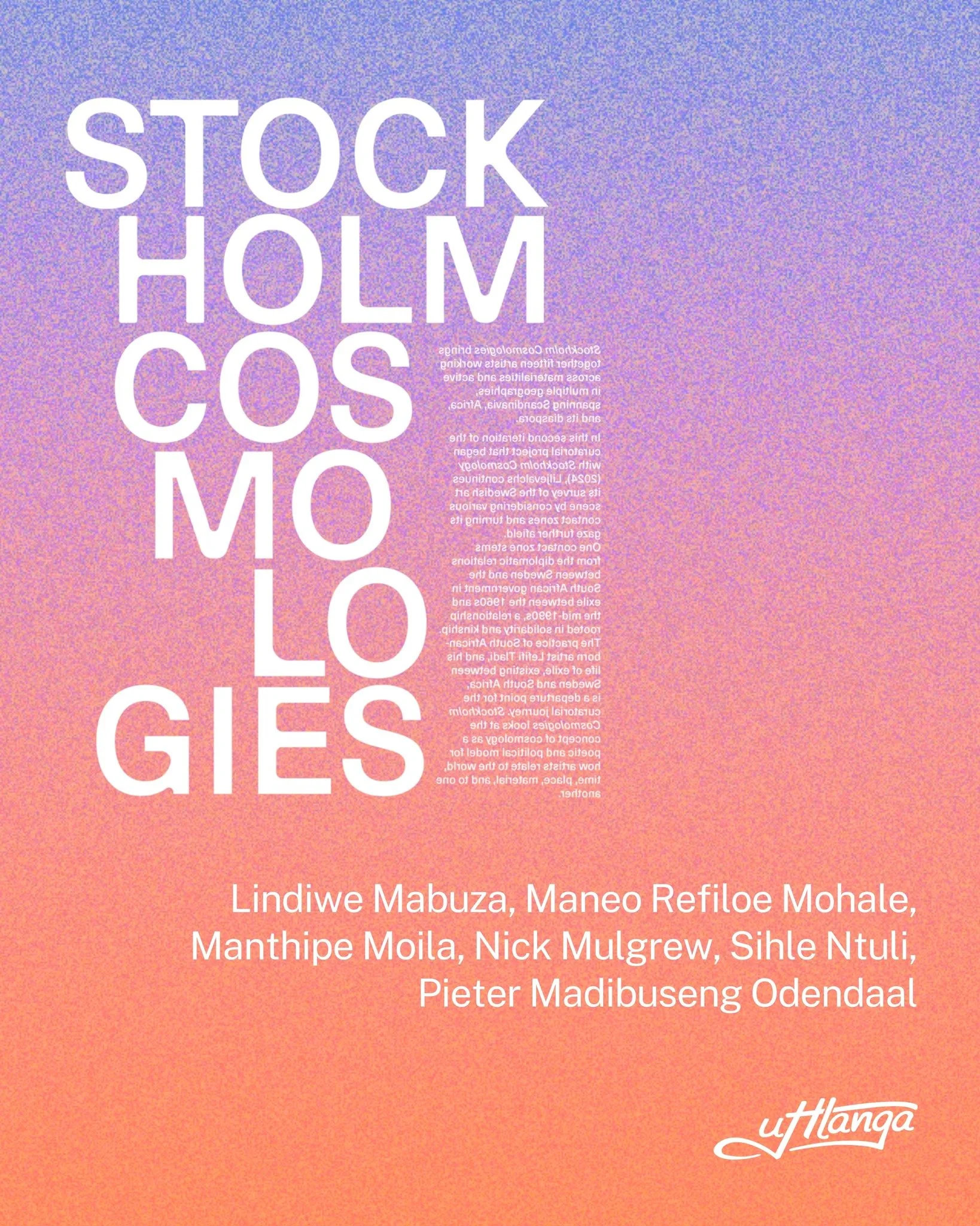 Have you bought your copy? 🎨

Order STOCKHOLM COSMOLOGIES through&hellip;

● Your favourite bookshop
● Our friends, @mzansibooks 

With only 80 copies in the whole of South Africa, you better hurry!

➡️ The links in our bio + story

#uHlanga #Stockh