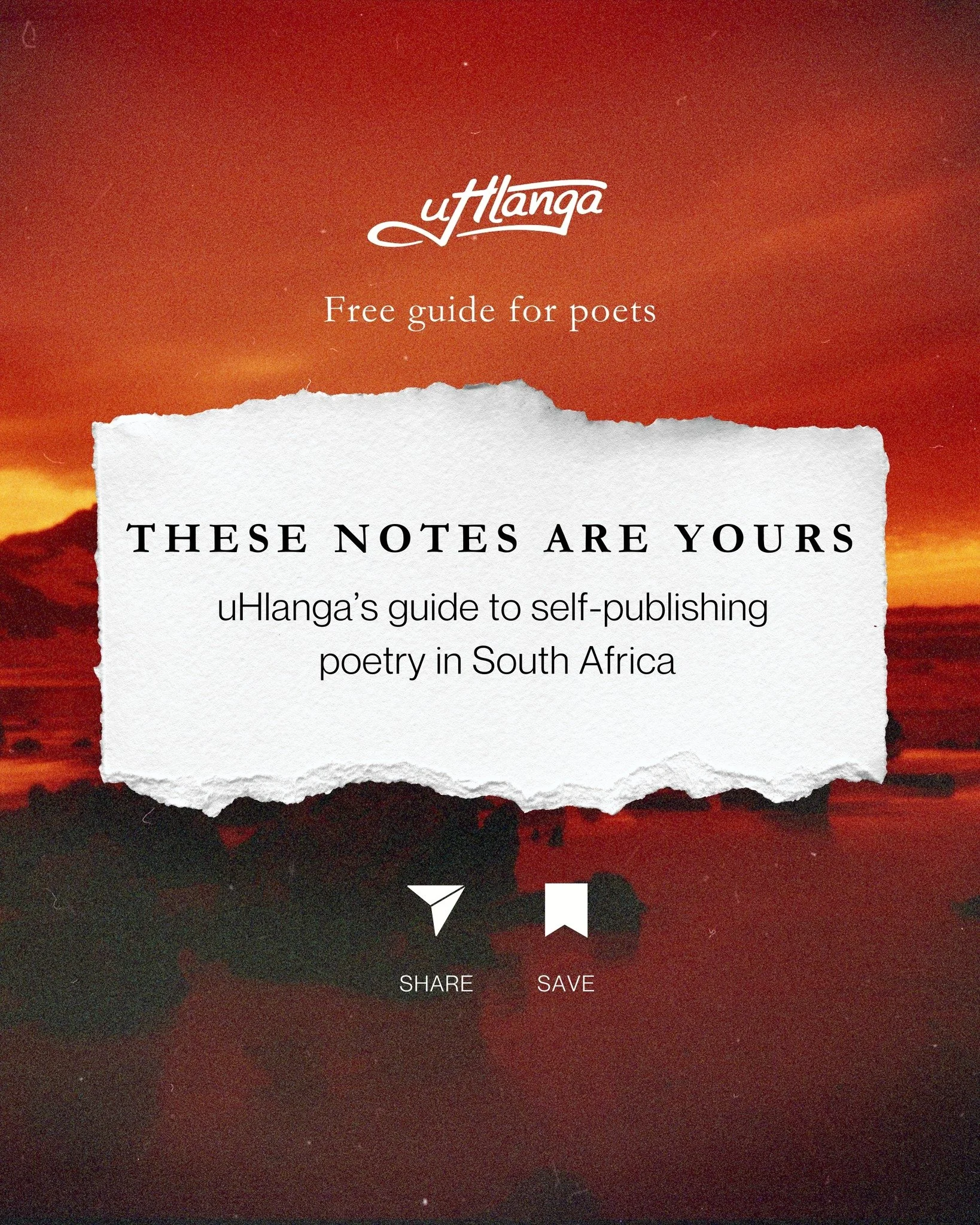 Want to publish your own poetry? Start here. 👩🏽&zwj;💻

These Notes Are Yours is your guide to self-publishing poetry in South Africa.

Filled with 👇

● Advice for zines &amp; collections that actually helps
● Suppliers &amp; practical resources
●