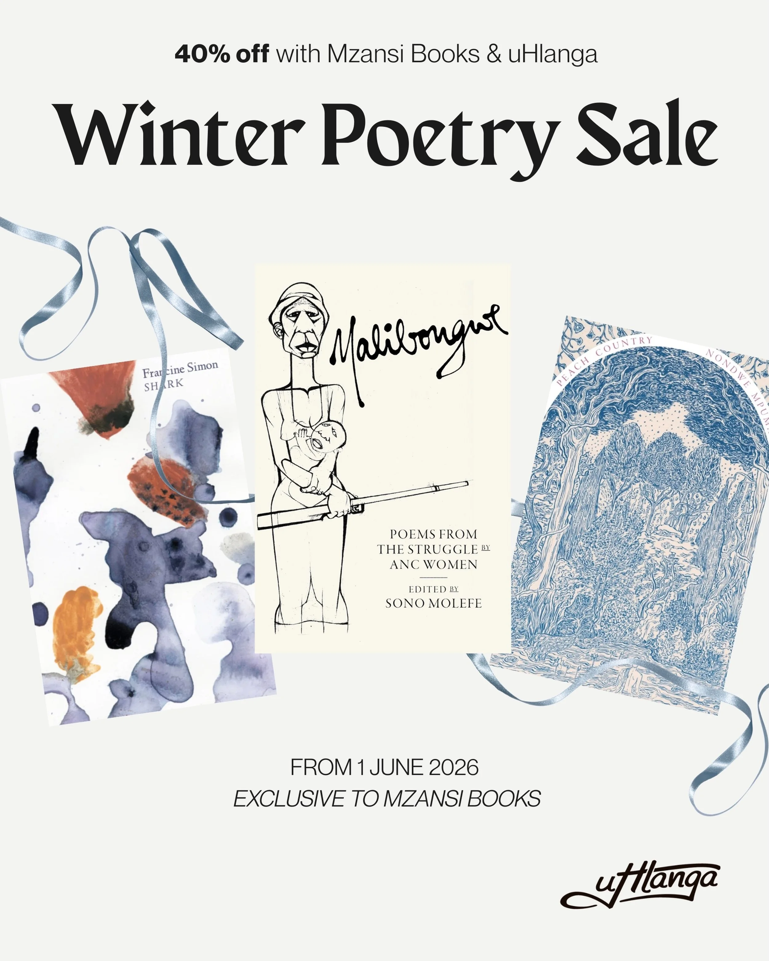 It&rsquo;s time to cosy up with a brand new TBR pile 📚❄️

This June, selected uHlanga titles from 2022 and earlier are 40% off, exclusively online through @mzansibooks 🧣

➡️ Get browsing: www.mzansibooks.co.za/collections/uhlanga-press&nbsp;

#uHla