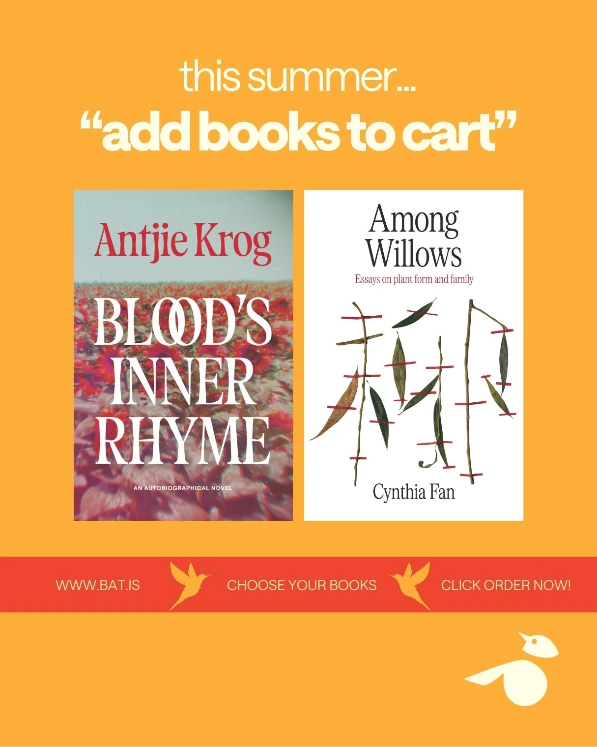 Start with Antjie Krog.

Then keep reading 🔥

Batis Books publishes books for readers who want MORE.

Readers like you!

This summer&hellip;
✅ Buy direct from bat.is 
✅ From good bookstores throughout the UK &amp; Ireland
✅ Support independent publi