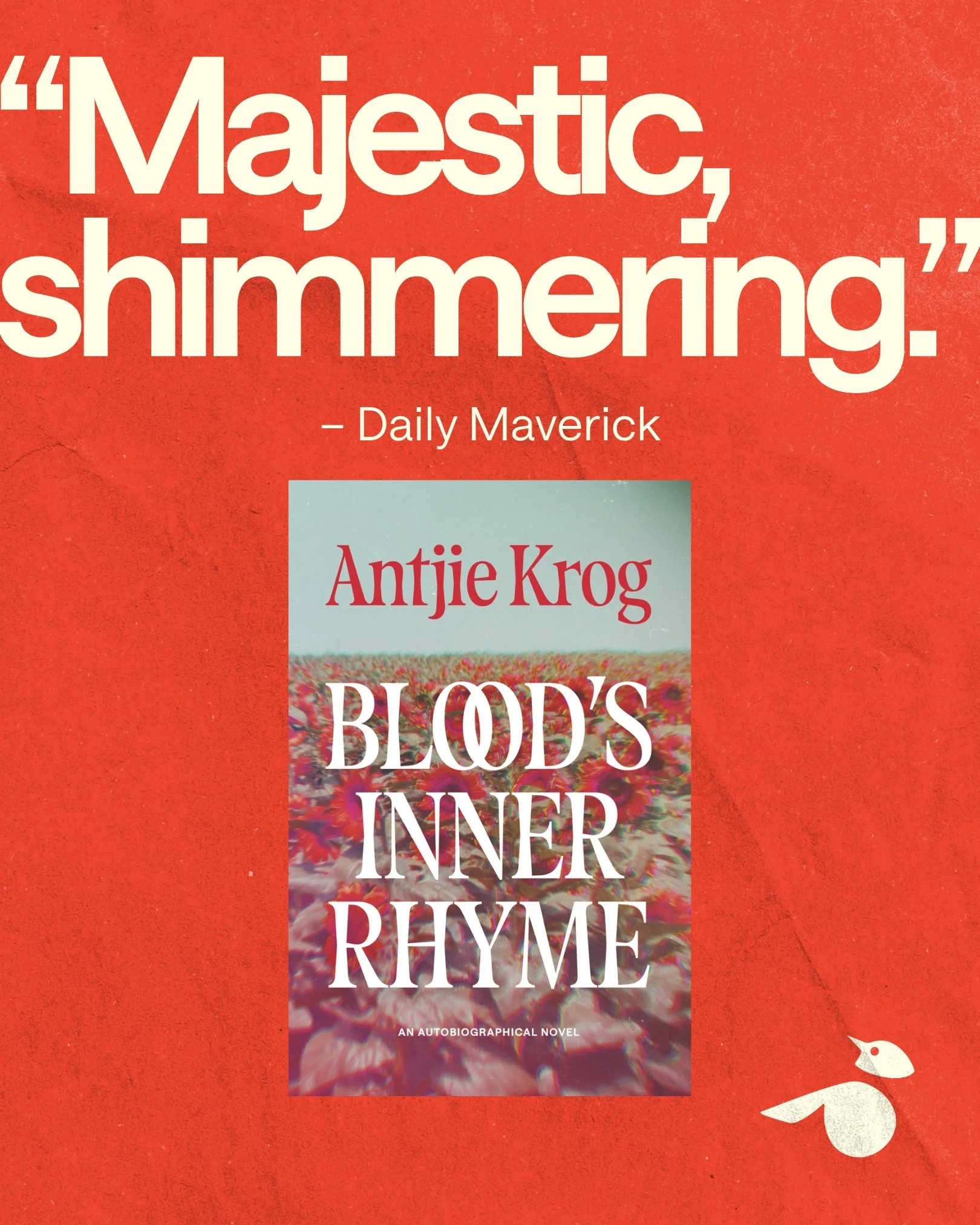 Antjie Krog is one of South Africa&rsquo;s most internationally recognised writers.

Her work has been translated in multiple languages, influenced national policy and been made into a film starring Samuel L. Jackson 🎬📚

Now, in this experimental w