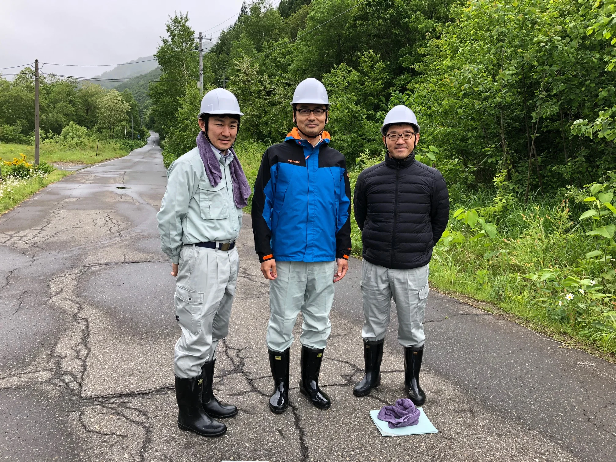 主任 若松誠様、主任技師 山野井隆様、主任技師 泉洋一朗様