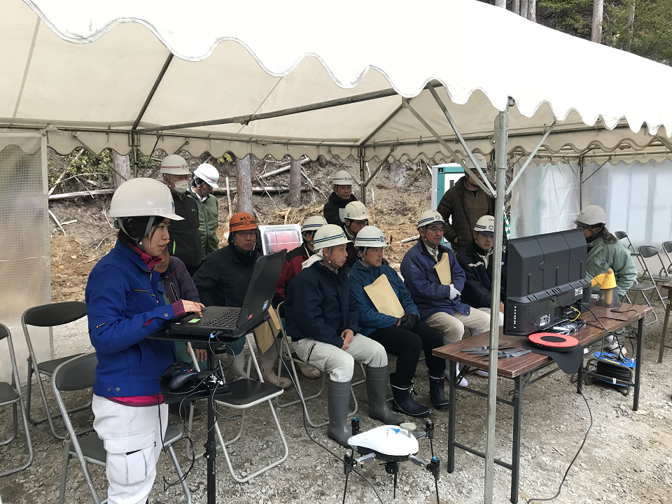 ブログ 平成31年2月15日ict活用工事現場講習会 芥附海部線 道路改良工事 In徳島県 エアロセンス株式会社