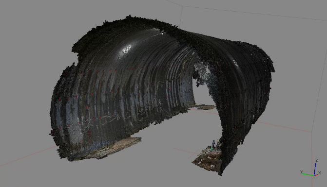 3D point cloud created in our cloud