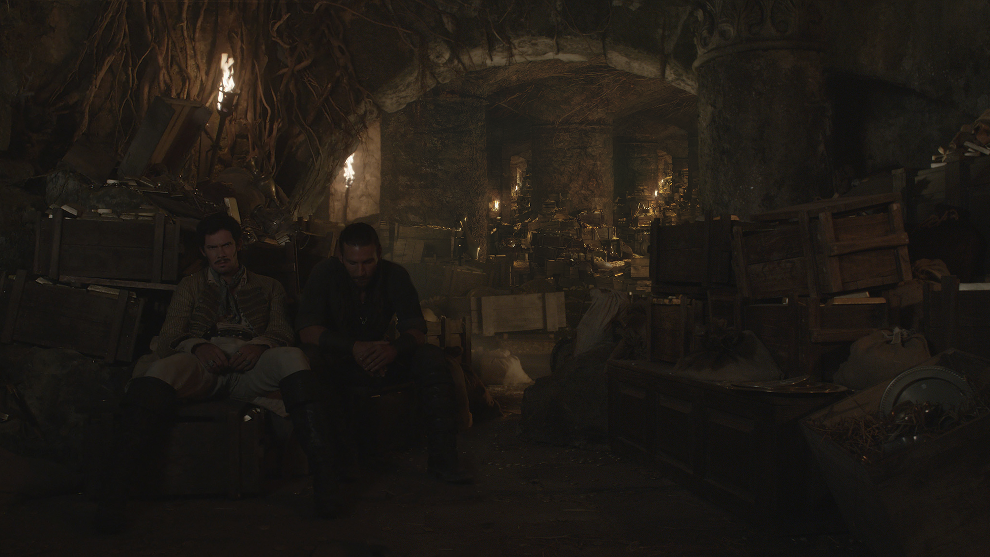 This version was supposed to show us that the underground is filled with columns in depth.